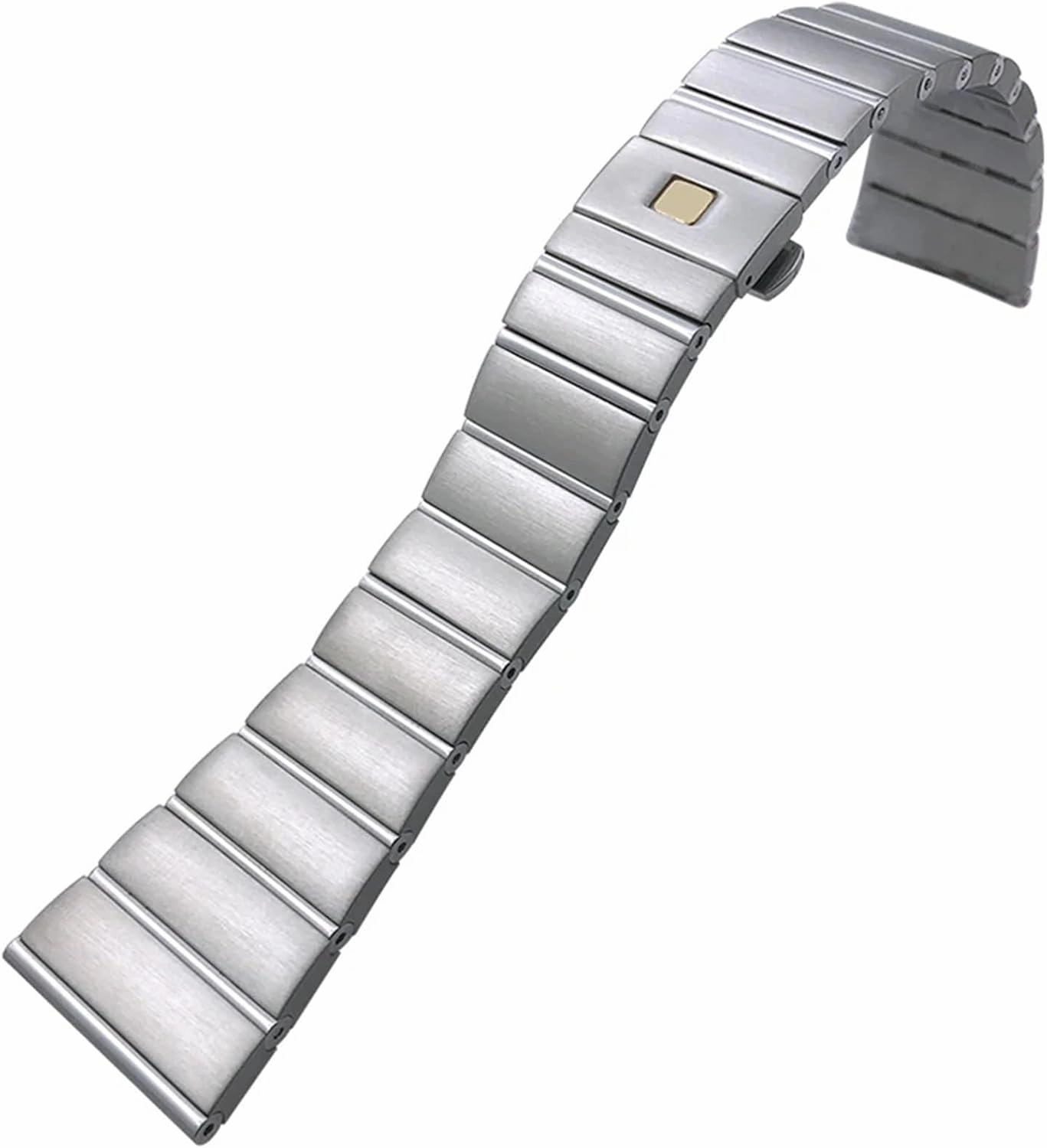 15mm 17mm 18mm 23mm 25mm Concave Shape Stainless Steel Watchband Fit for Omega Constellation Silver Watch Strap Solid Bracelets