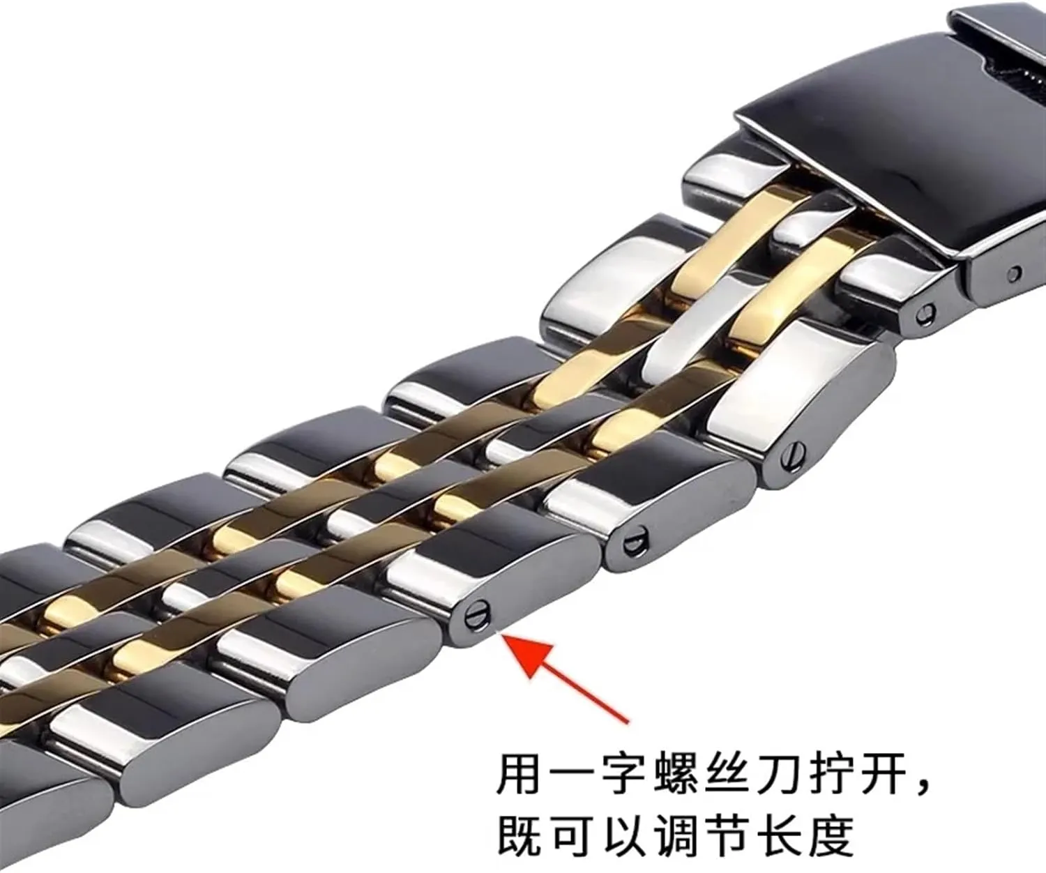 20mm 22mm 24mm Silver Stainless Steel Watch Strap Metal WatchBands For Breitling Premier Avenger Super Ocean Wrist Bracelets