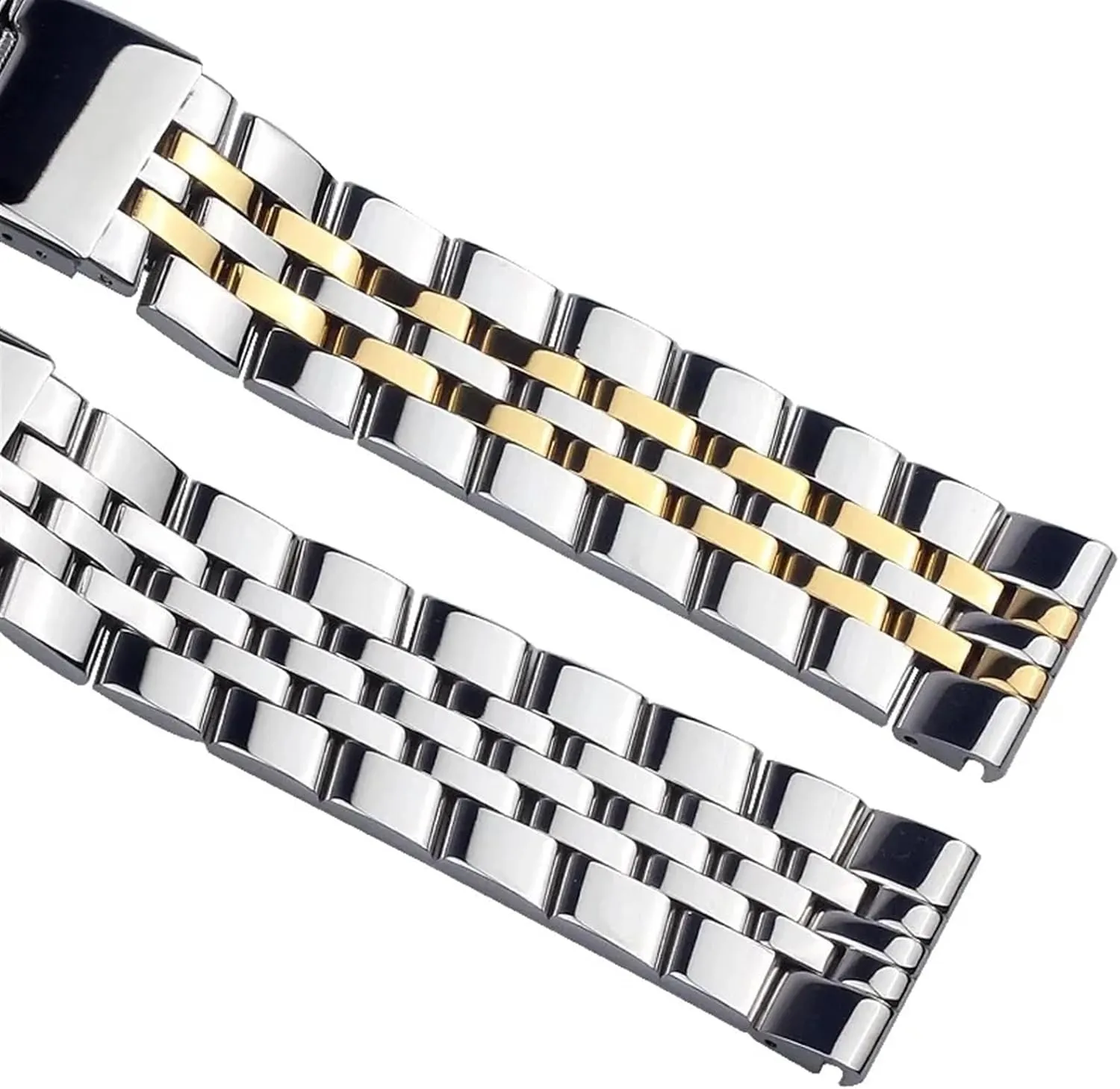 20mm 22mm 24mm Silver Stainless Steel Watch Strap Metal WatchBands For Breitling Premier Avenger Super Ocean Wrist Bracelets