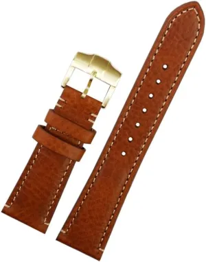 22mm Brown black Vintage retro Italy Genuine Leather Watchband For Tudor Strap watch band Butterfly buckle Belt