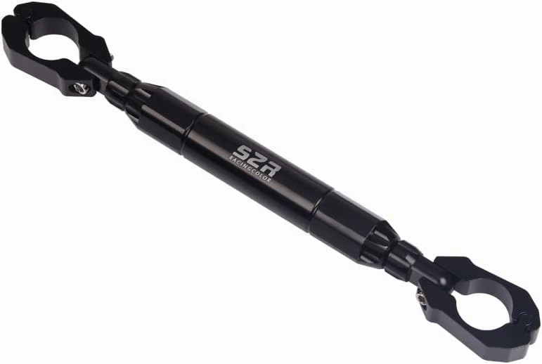 22mm Aluminium Alloy Bold Thick Motorcycle Accessories Balance Bar Adjustable Strength Levers Handlebar Crossbar Phone Holder (black)