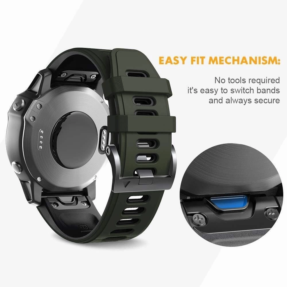22mm Smart watch bands For Fenix 8 Watchbands Silicone Sport Watch Strap for Fenix 5/5 Plus/Fenix 6/Fenix 6 Pro/Fenix 7