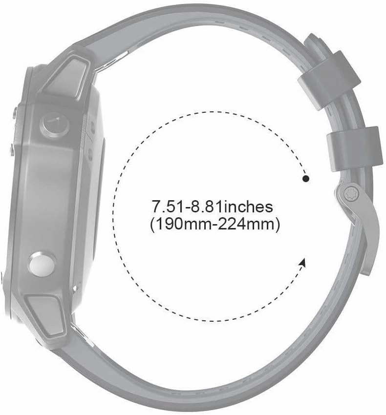 22mm Smart watch bands For Fenix 8 Watchbands Silicone Sport Watch Strap for Fenix 5/5 Plus/Fenix 6/Fenix 6 Pro/Fenix 7
