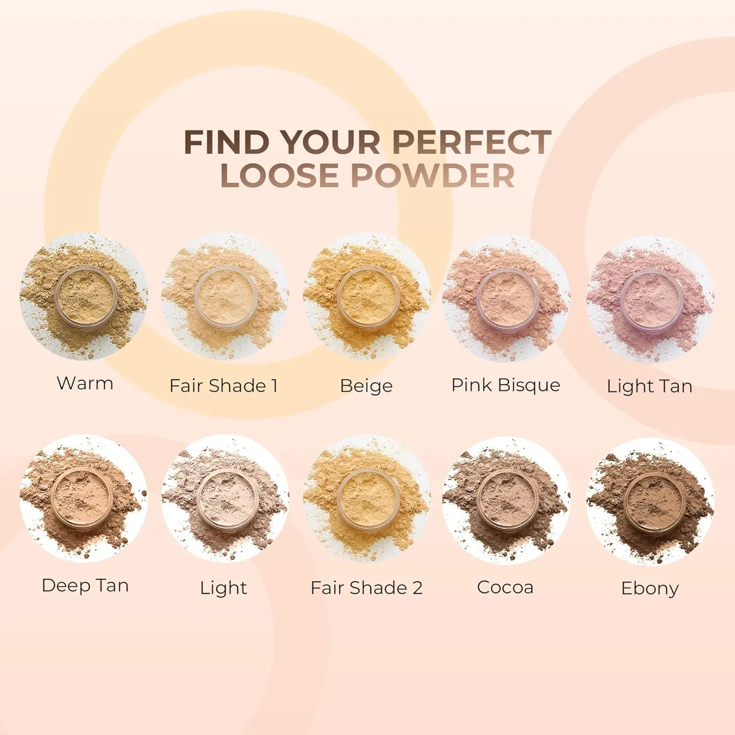 4pc Full Size Kit (Deep Tan) Mineral Makeup Matte Translucent Loose Foundation   Kabuki Brush   Concealer   Finishing Setting Powder   Bare Face Full Coverage SPF 30 All Skin Types Waterproof