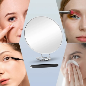 6-Inch Magnifying Makeup Mirror with Suction Cups