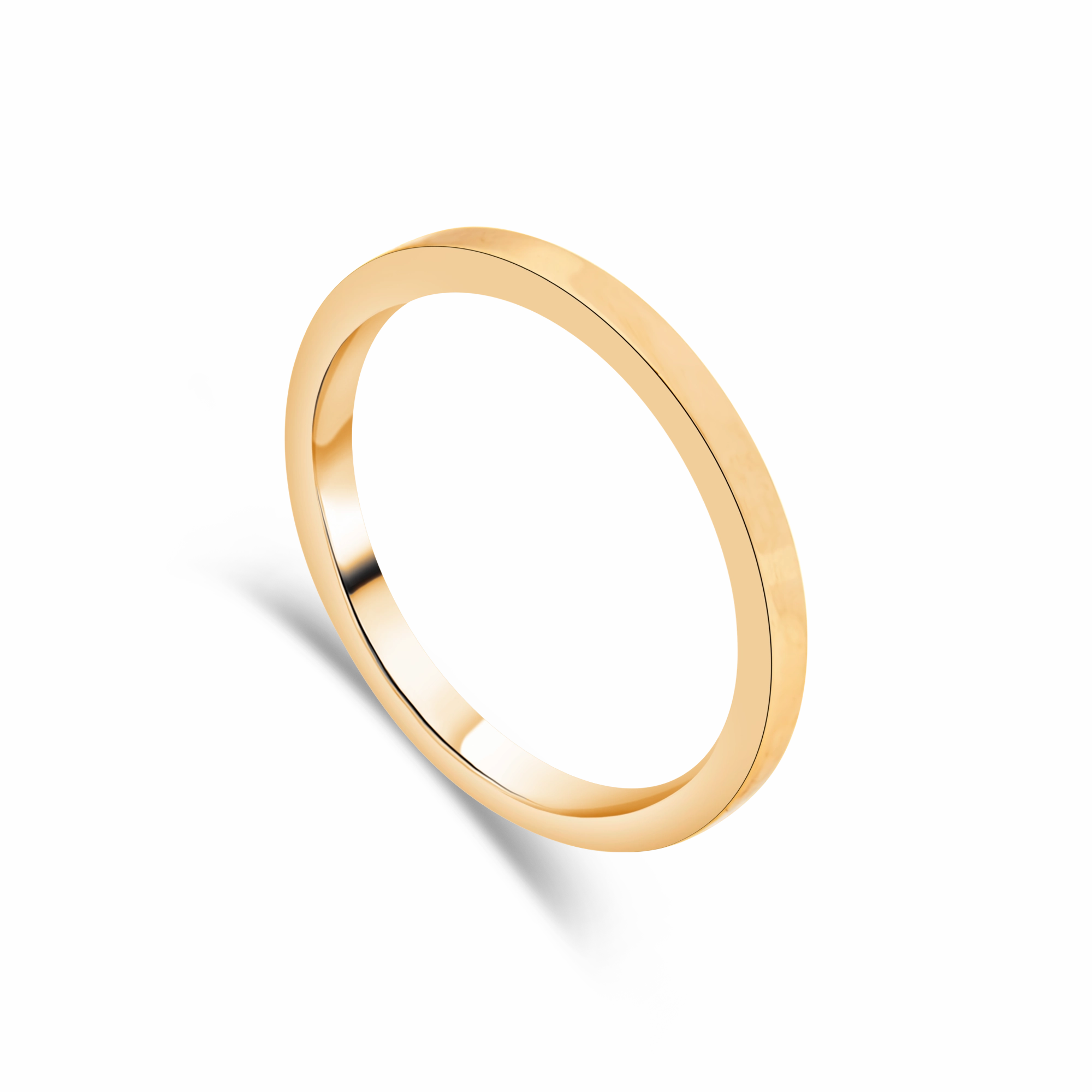 "Blush" Rose Gold Contemporary Ladies Wedding Ring