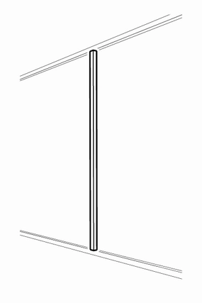 A.S.Helsingo for METOD Blush Rose Spacer panel for wall cabinet