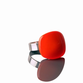 Acrylic Fluorescent Orange Ring