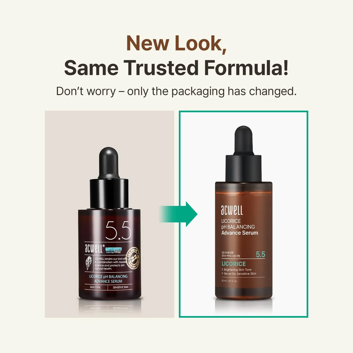 ACWELL Licorice pH Balancing Advanced Facial Serum Ampoule 1.01 fl.oz. - Radiance and Dark Spot care Face Serum for Dull Skin, Reduces Acne and Blemishes, Minimizes Fine Lines, Healthy Glow Skin