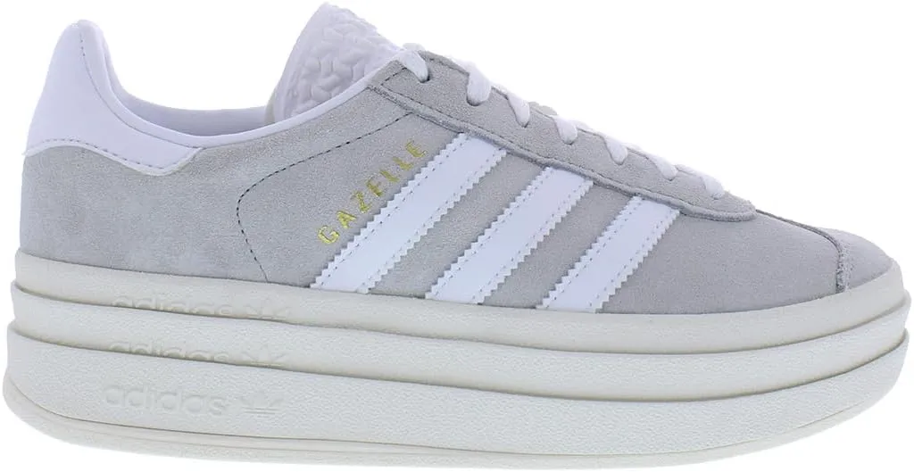 Adidas Gazelle Bold Womens Shoes Size 6.5, Color: Grey/Cloud White/Silver