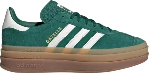 Adidas Gazelle Bold Womens Sneaker (Collegiate Green White Gold, 8.5)