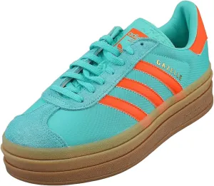 adidas Gazelle Bold Womens Sneaker (Mint Rush Orange, 5.5)