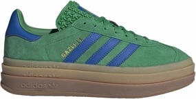 adidas Gazelle Bold Womens Shoes Size 9 - Green/Blue