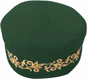 African Kufi Hat with Gold Embroidery Ankara Kufi Hats Men Hat Accessory Cap