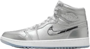 Air Jordan 1 High G NRG Men's Golf Shoes (FD6815-001, Metallic Silver/Photon Dust/White) Size 4.5