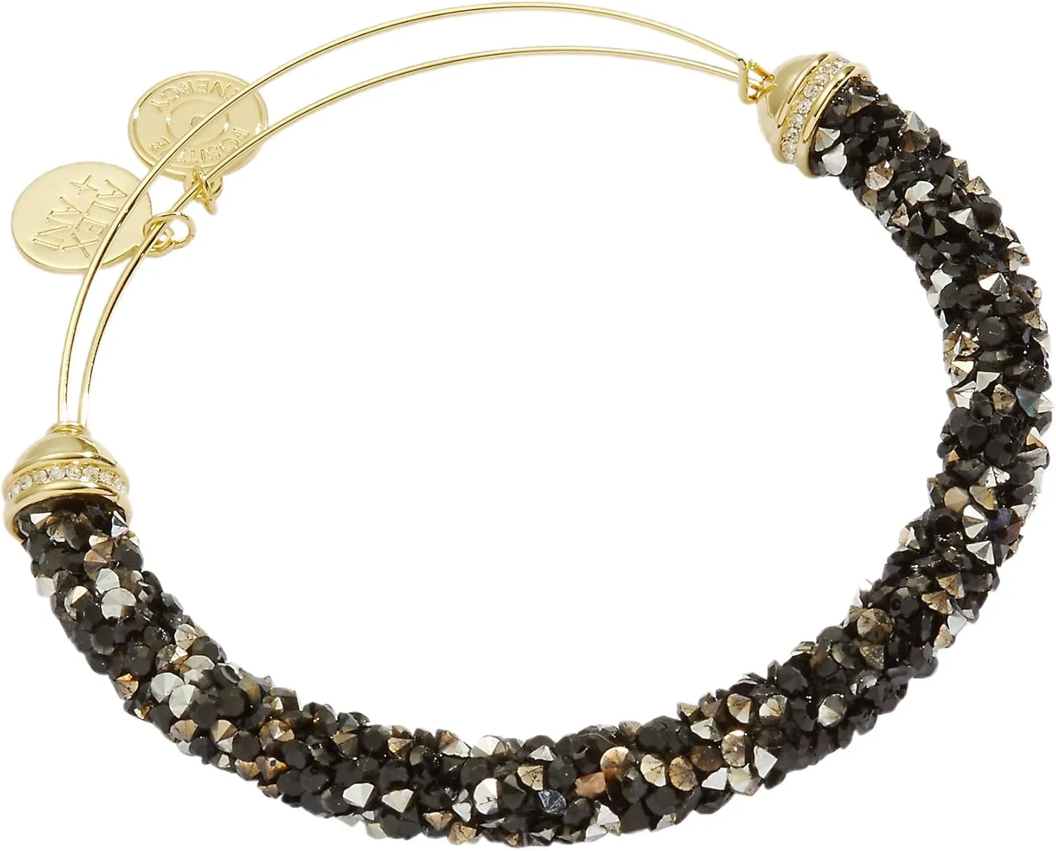 Alex and Ani Crystal Crush Bangle, Black