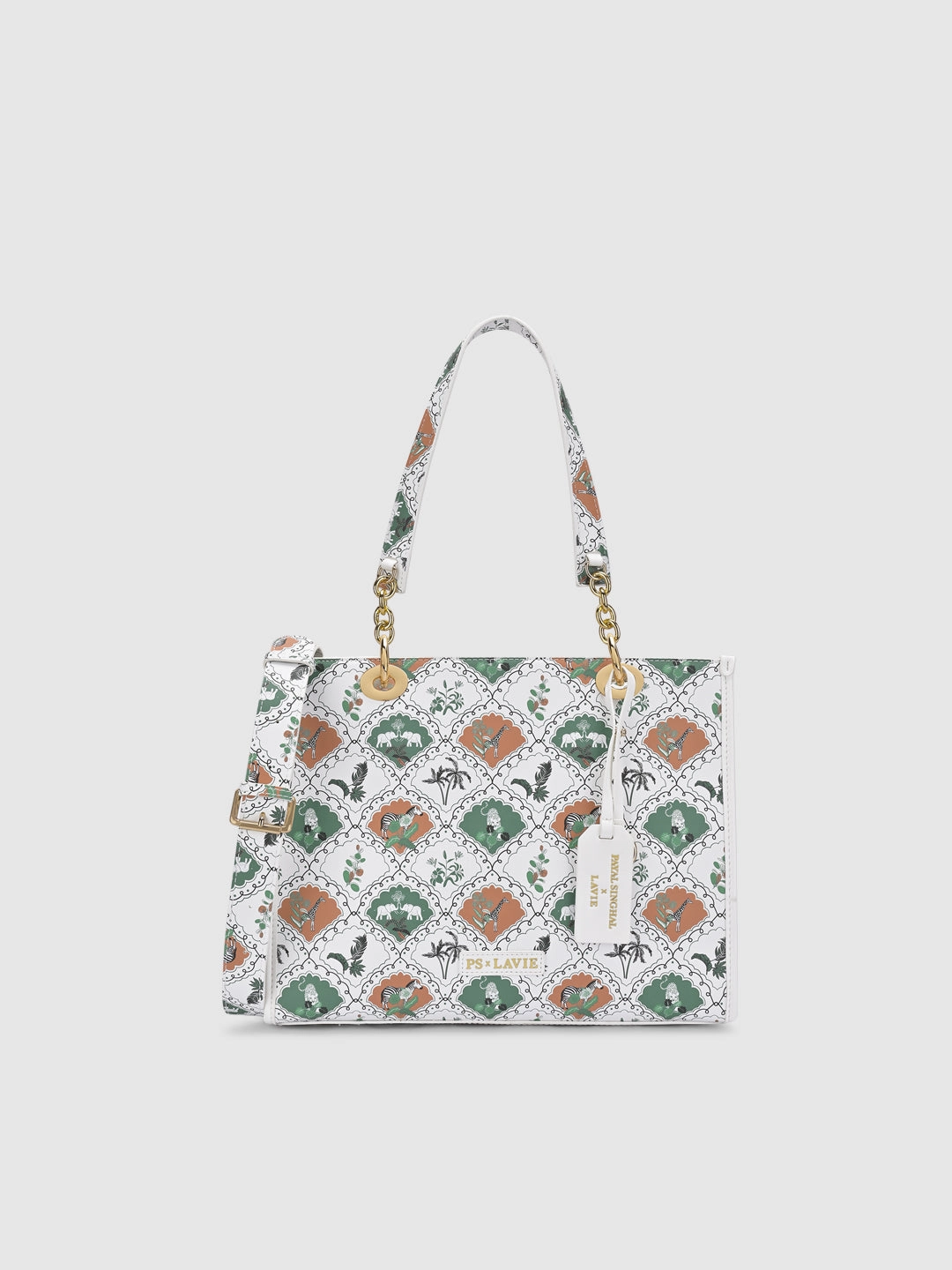 Anar Mor Print Large Box Tote Bag