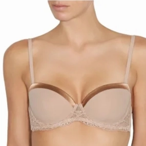 Andres Sarda Lingerie Cinnamon Bra in Pink Blush UK 34B US 34B Sexy coquette