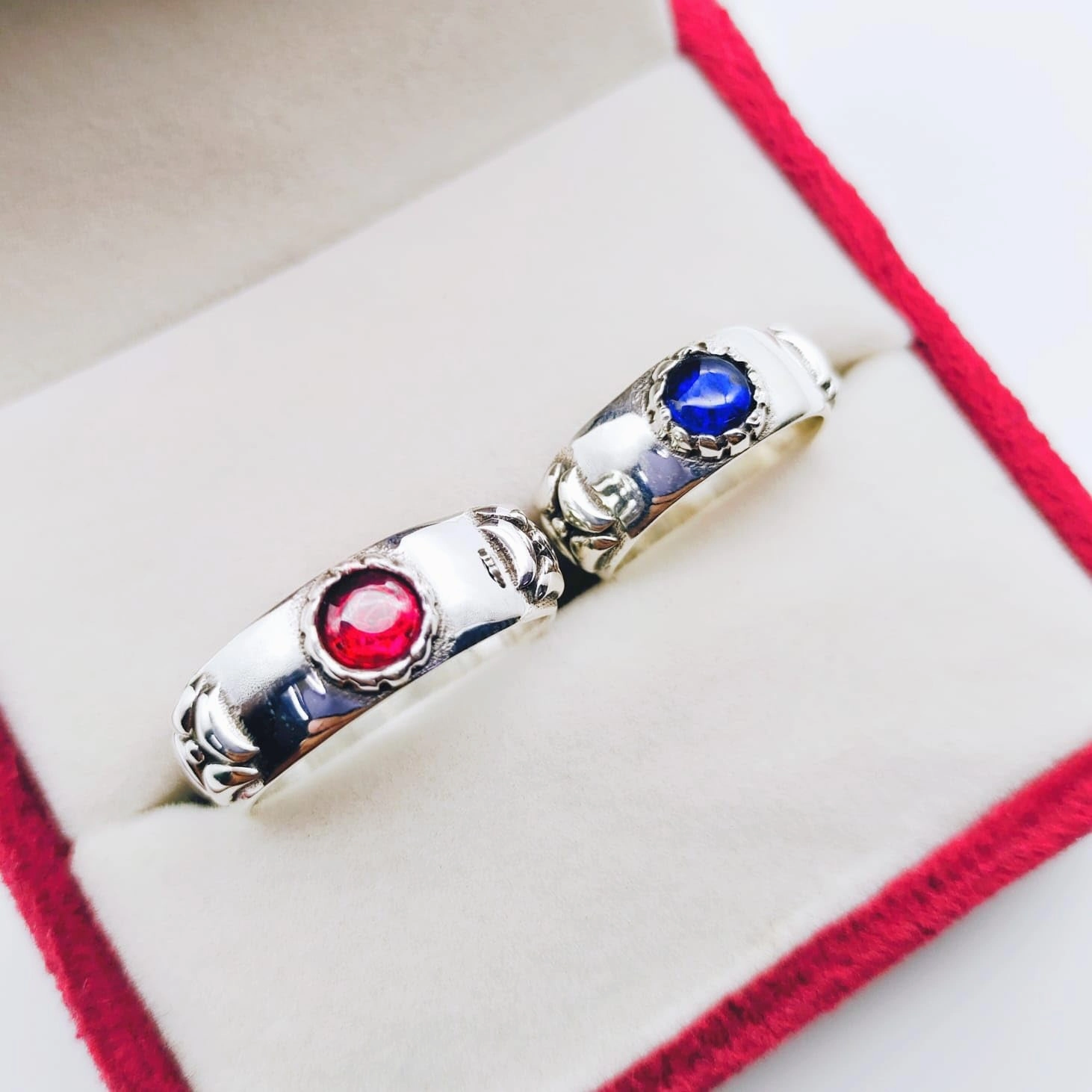 Anime Moving Castle Sterling Silver Ring Cosplay Jewelry for Couples Birthday gift for Him/Her Award Winning Anime Movie Cosplay by Forever Gems & Jewels (Sophie Blue, 12)