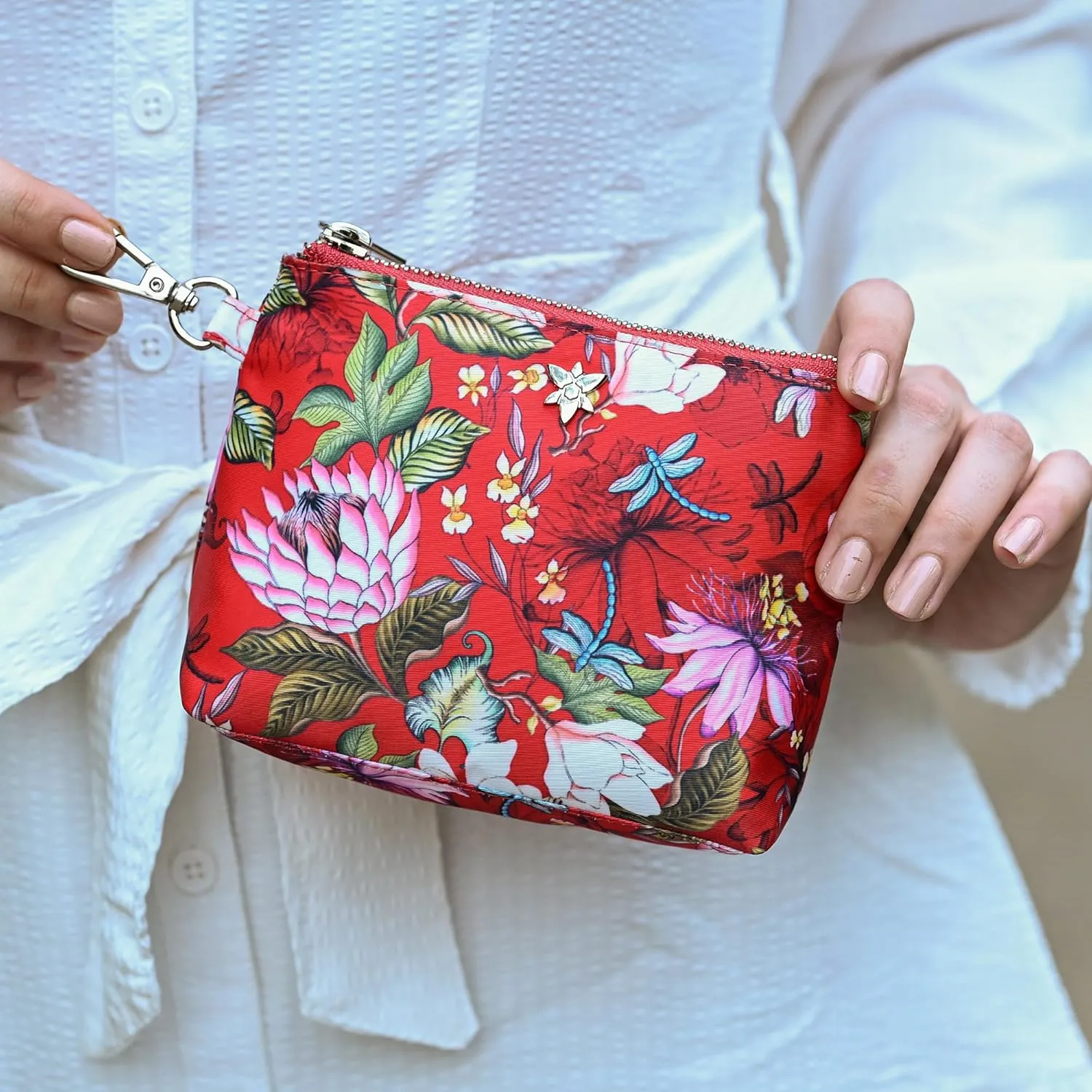 Anuschka Wanderlust Luxe Fabric Collection Women's Vegan Pouch
