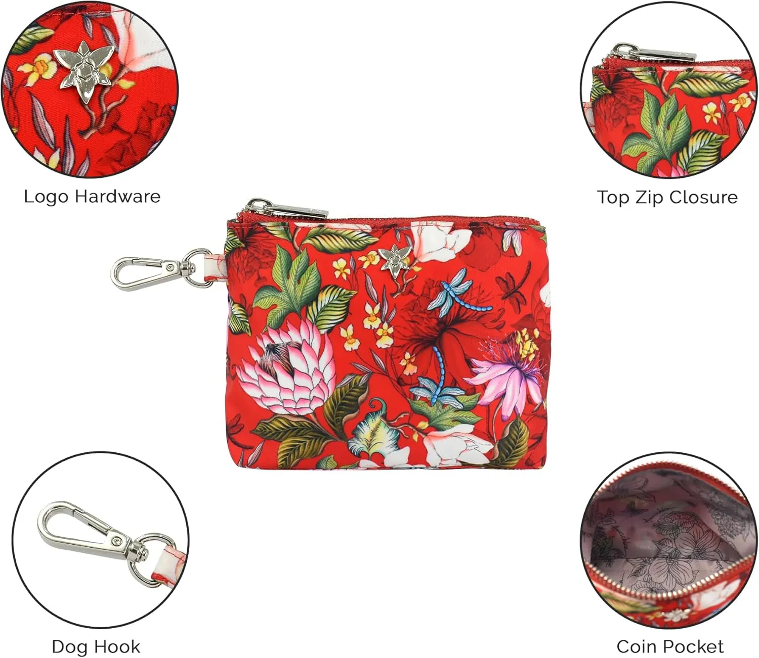 Anuschka Wanderlust Luxe Fabric Collection Women's Vegan Pouch