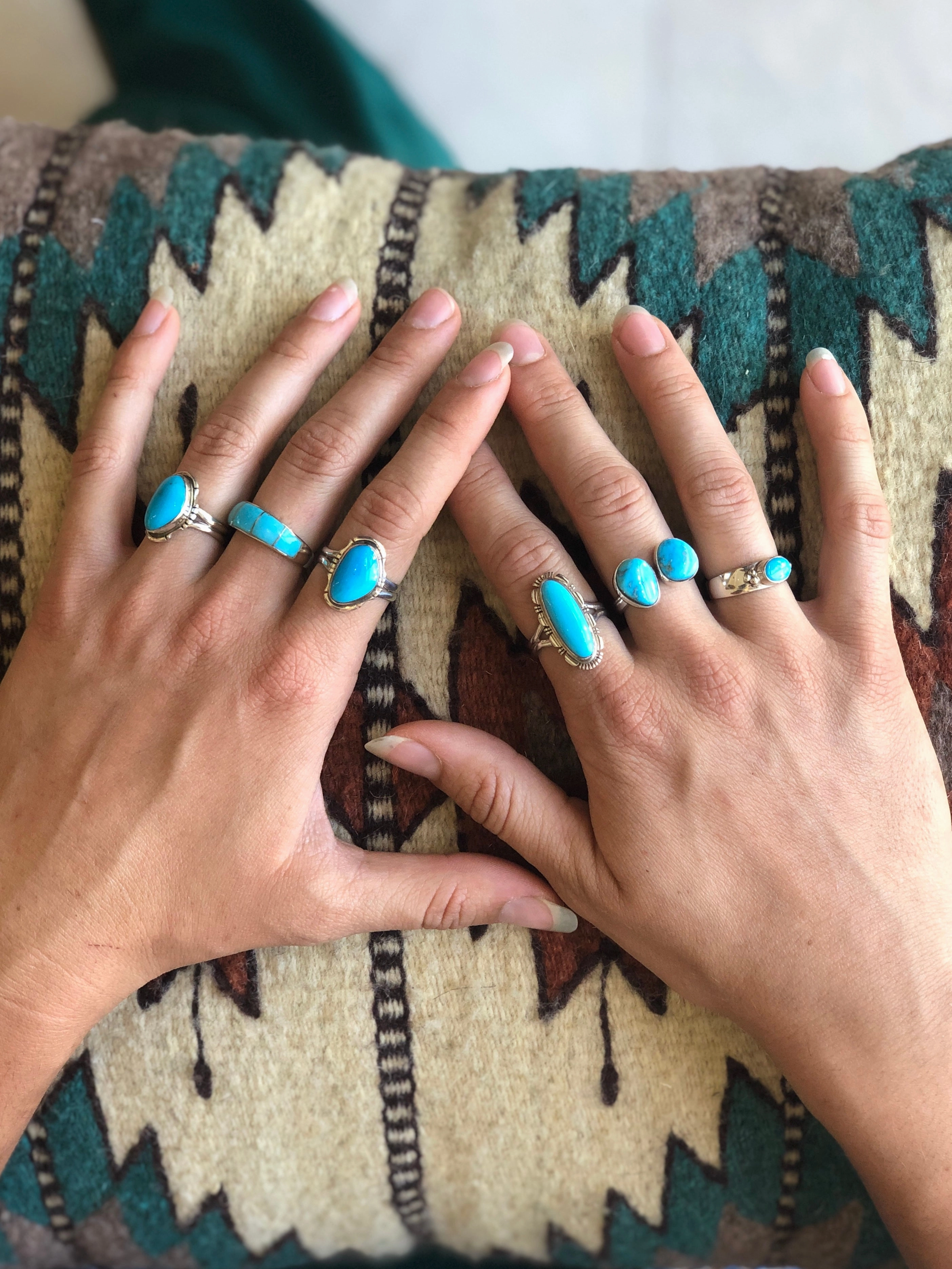 Artie Nelson Sleeping Beauty Turquoise Ring
