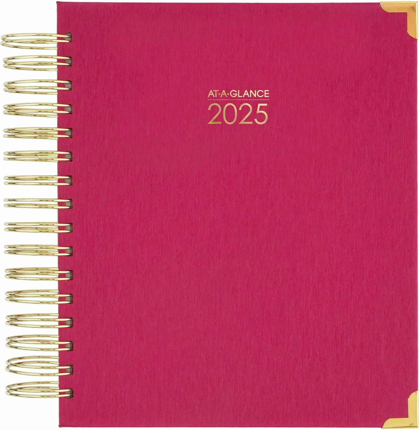 AT-A-GLANCE 2025 Planner, Daily & Monthly, 7" x 8-3/4", Medium, Hardcover, Harmony, Berry (6099-806-59-25)