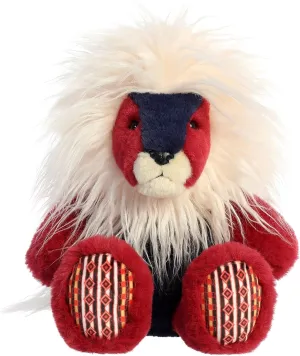 Aurora® Exquisite Luxe Boutique™ Asha Lion™ Stuffed Animal - Luxurious Elegance - Sensory Delight - Red 12 Inches