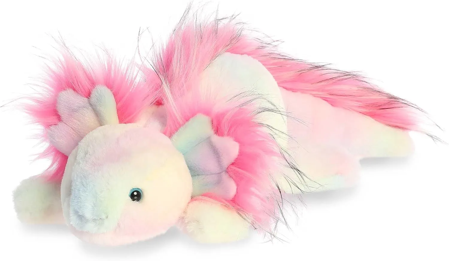 Aurora® Exquisite Luxe Boutique™ Prism Axolotl™ Stuffed Animal - Luxurious Elegance - Sensory Delight - Pink 16 Inches