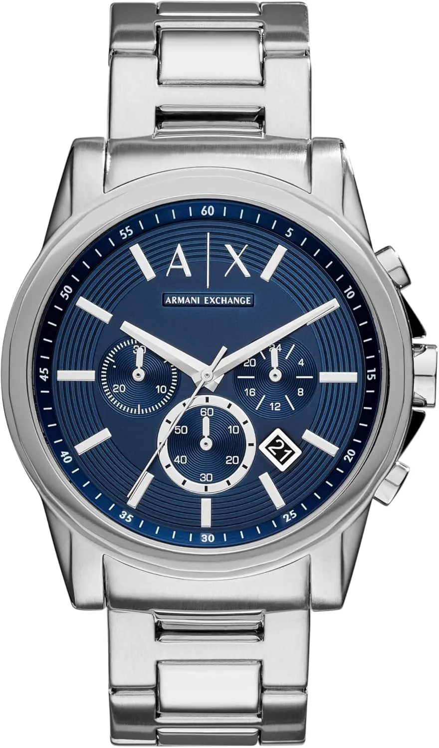 AX Armani Exchange Chronograph Watch for Men with Leather, Stainless Steel or Silicone Band