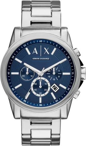 AX Armani Exchange Chronograph Watch for Men with Leather, Stainless Steel or Silicone Band