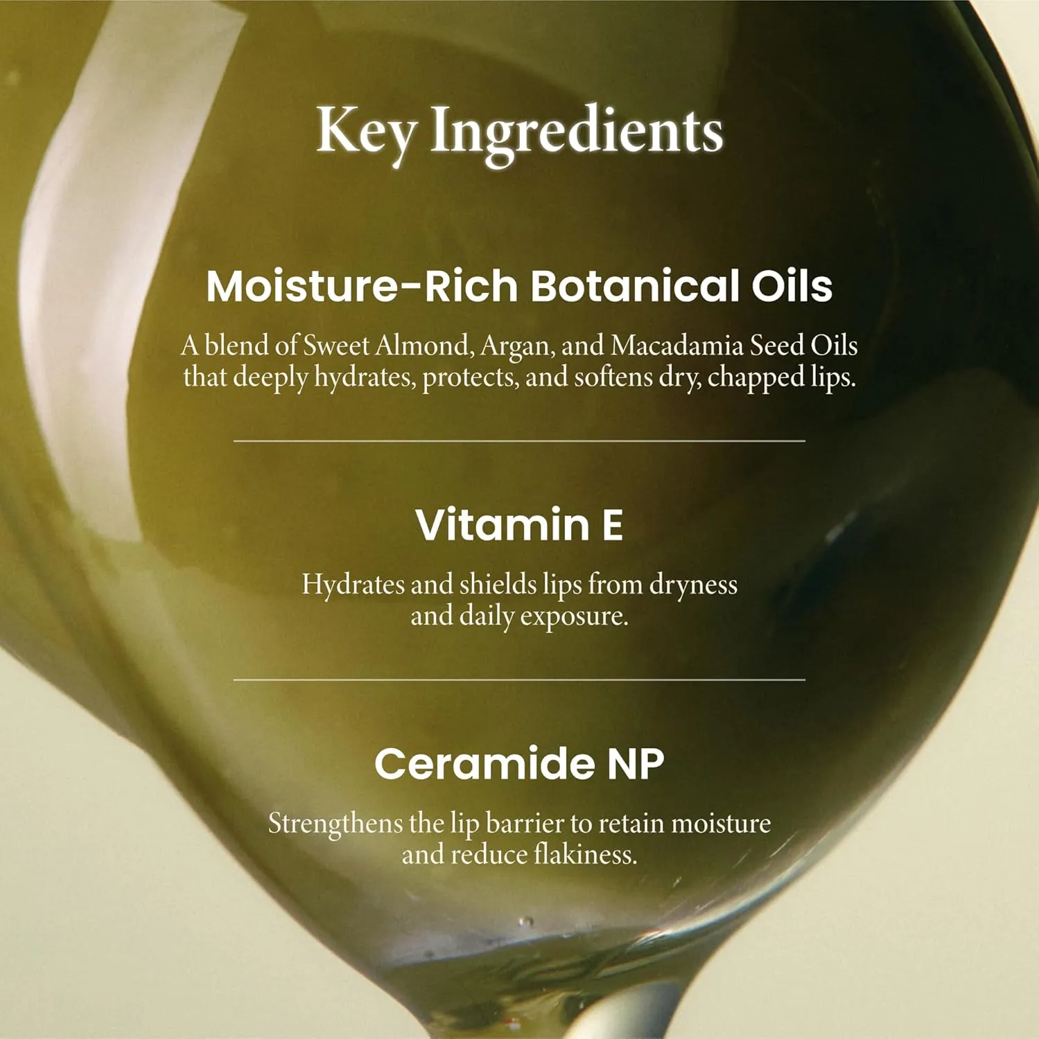 AXIS-Y Vita Glow Lip Oil with Vitamin E & Ceramide - Nourishing & Revitalizing Dry, Chapped Lips with Long Lasting Moisturization - Vegan Korean Skin Care Lip Treatment - 0.13 fl. oz. (Dreamy Olive)