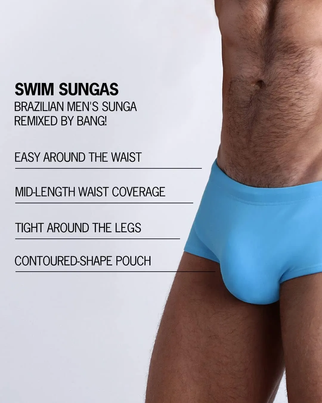 Bang Men's Swimwear - Swim Sunga - Sexy Fit Brazilian Men's Sunga Swimsuit