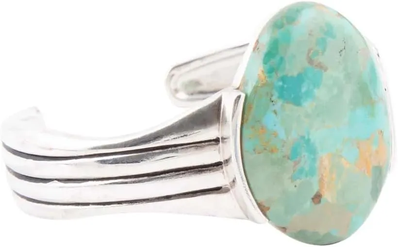 Barse Jewelry Bold Blue Turquoise and Sterling Silver Cuff Bracelet