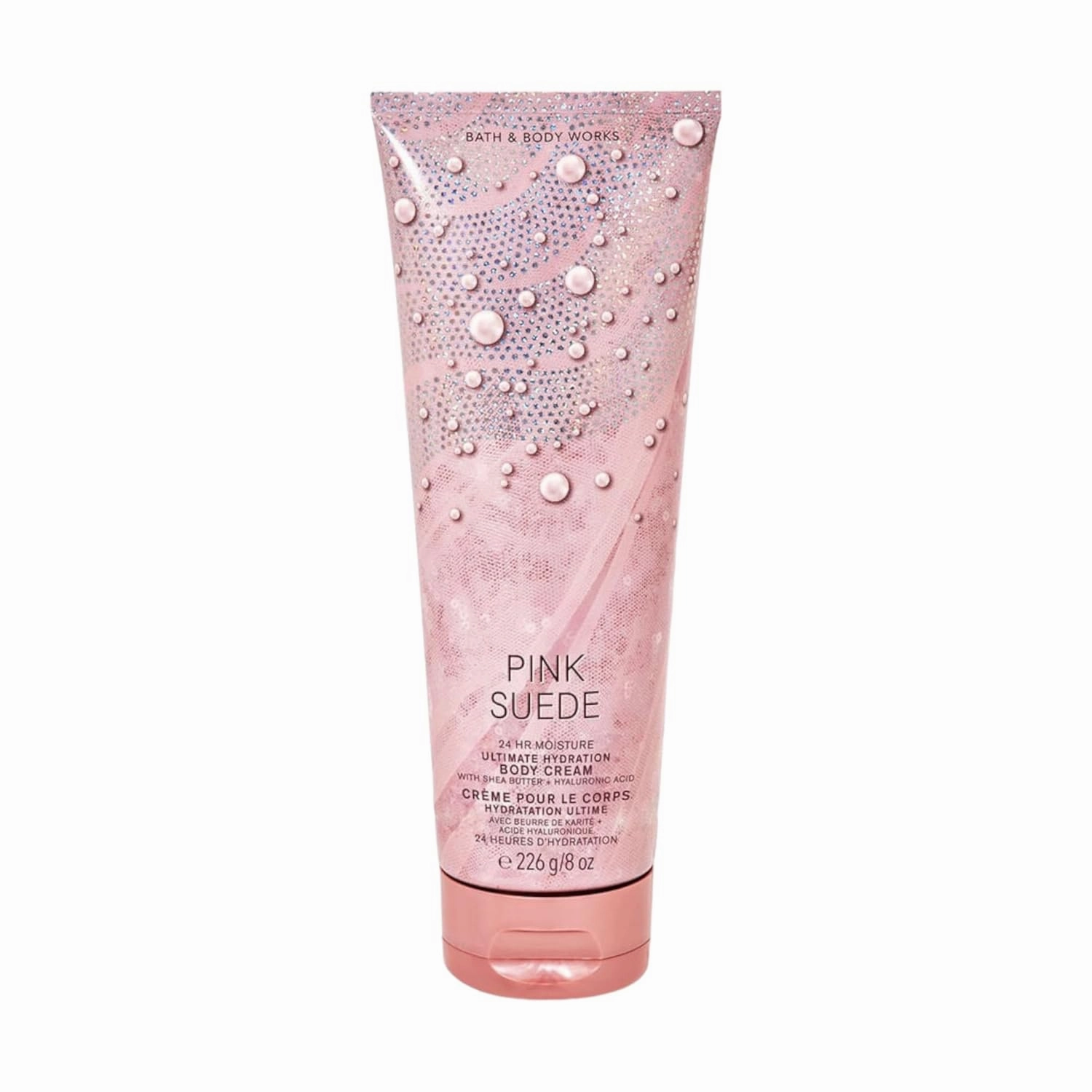 Bath & Body Works Ultimate Hydration Body Cream For Women 8 Fl Oz 1- Pack (8 Ounce (Pack of 1), Pink Suede)
