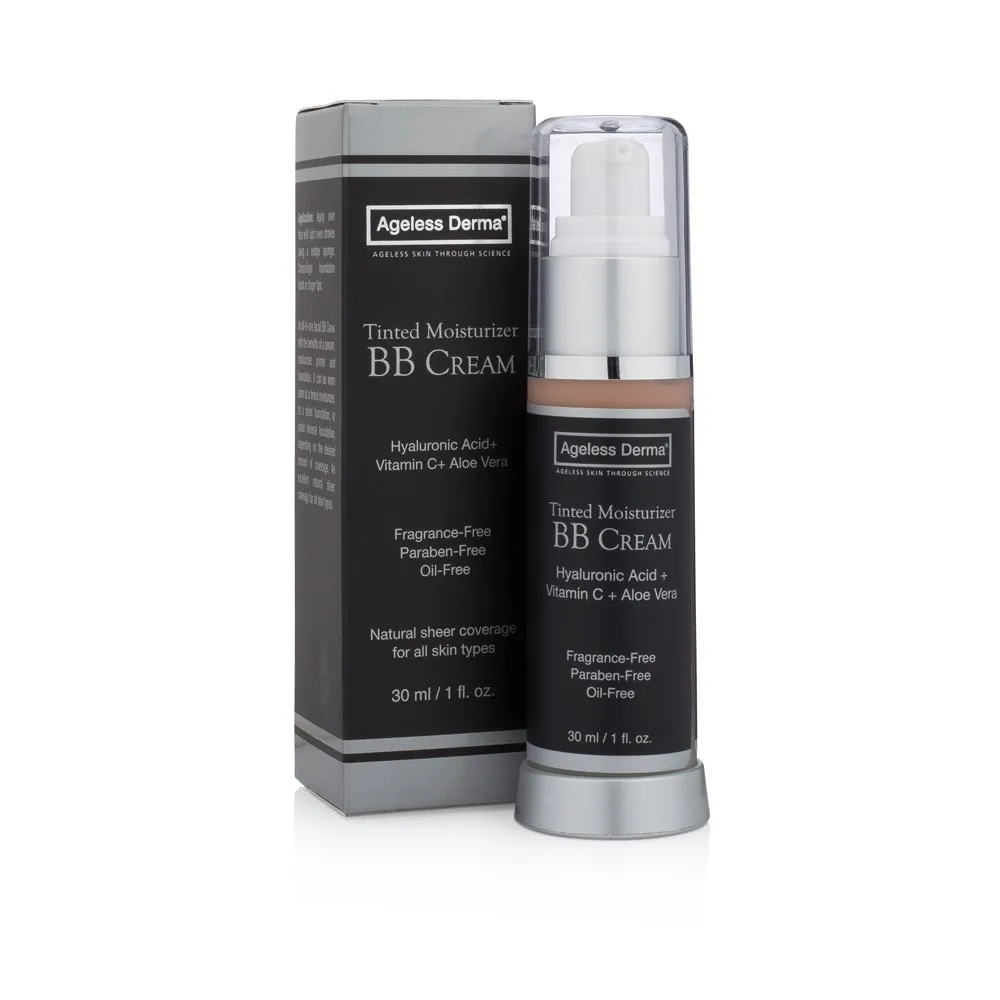 BB Cream Tinted Moisturizer with Hyaluronic Acid and Vitamin C … (Light)