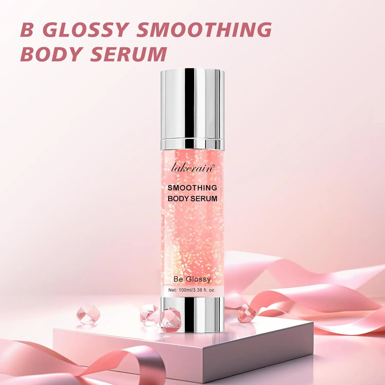 Be Glossy Body Serum for Wrinkles, Hyaluronic Acid, Vitamin E,Skin Tightening、Hydration Anti-Aging、Firming Serum 100ML/3.38 Fl Oz-1815