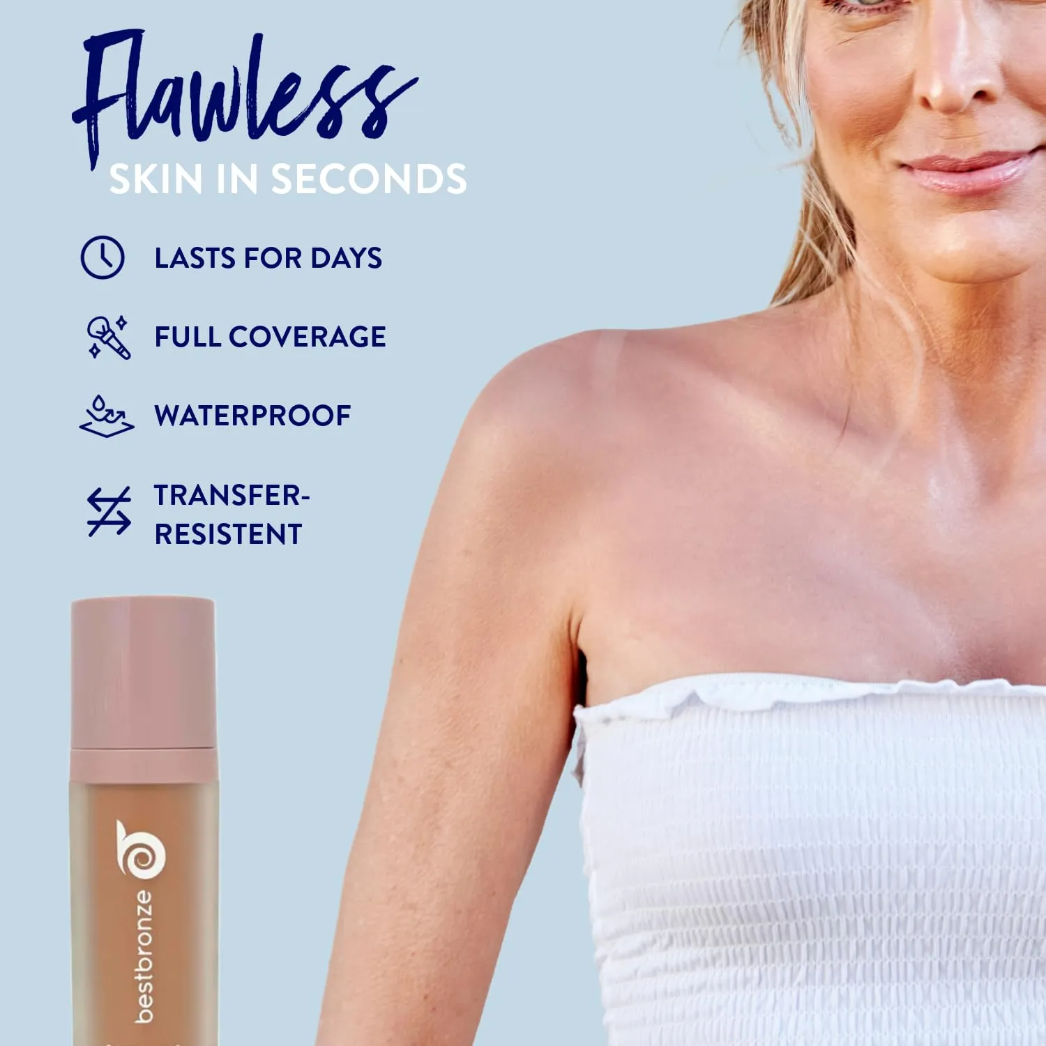 Best Bronze Bombshell Body Makeup - Tattoo Cover Up Makeup & Body Foundation Waterproof - Tattoo Concealer Waterproof for Scars, Varicose Veins Cover Up & Leg Foundation (NC30 Golden Olive)