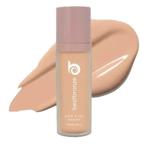 Best Bronze Bombshell Body Makeup - Tattoo Cover Up Makeup & Body Foundation Waterproof - Tattoo Concealer Waterproof for Scars, Varicose Veins Cover Up & Leg Foundation (NW20 Warm Neutral Beige)
