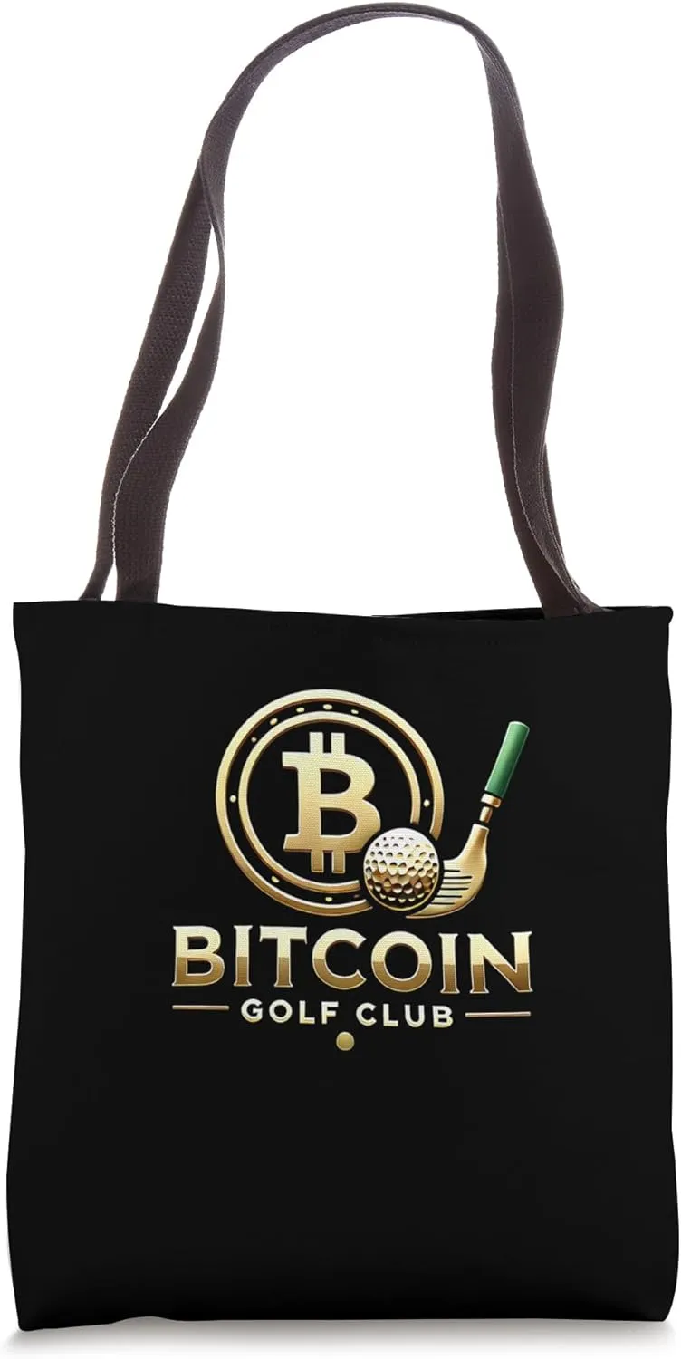 Bitcoin Golf Club Mining Bitcoins Nakamoto HODL Fiat Bitcoin Tote Bag