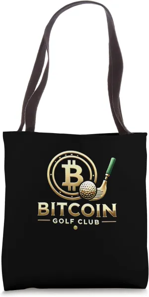 Bitcoin Golf Club Mining Bitcoins Nakamoto HODL Fiat Bitcoin Tote Bag