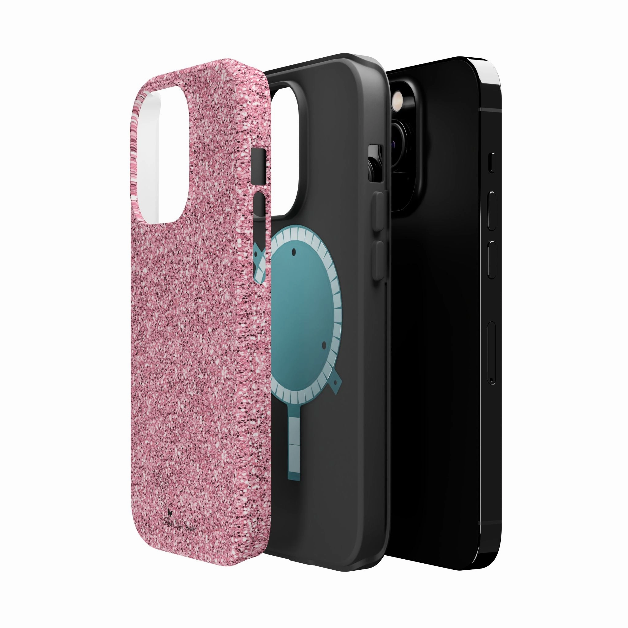Blush Glitter Bomb Magnetic iPhone Case