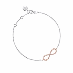 Blush Infinite Love Bracelet with pink diamonds from the Argyle mine and White Diamonds