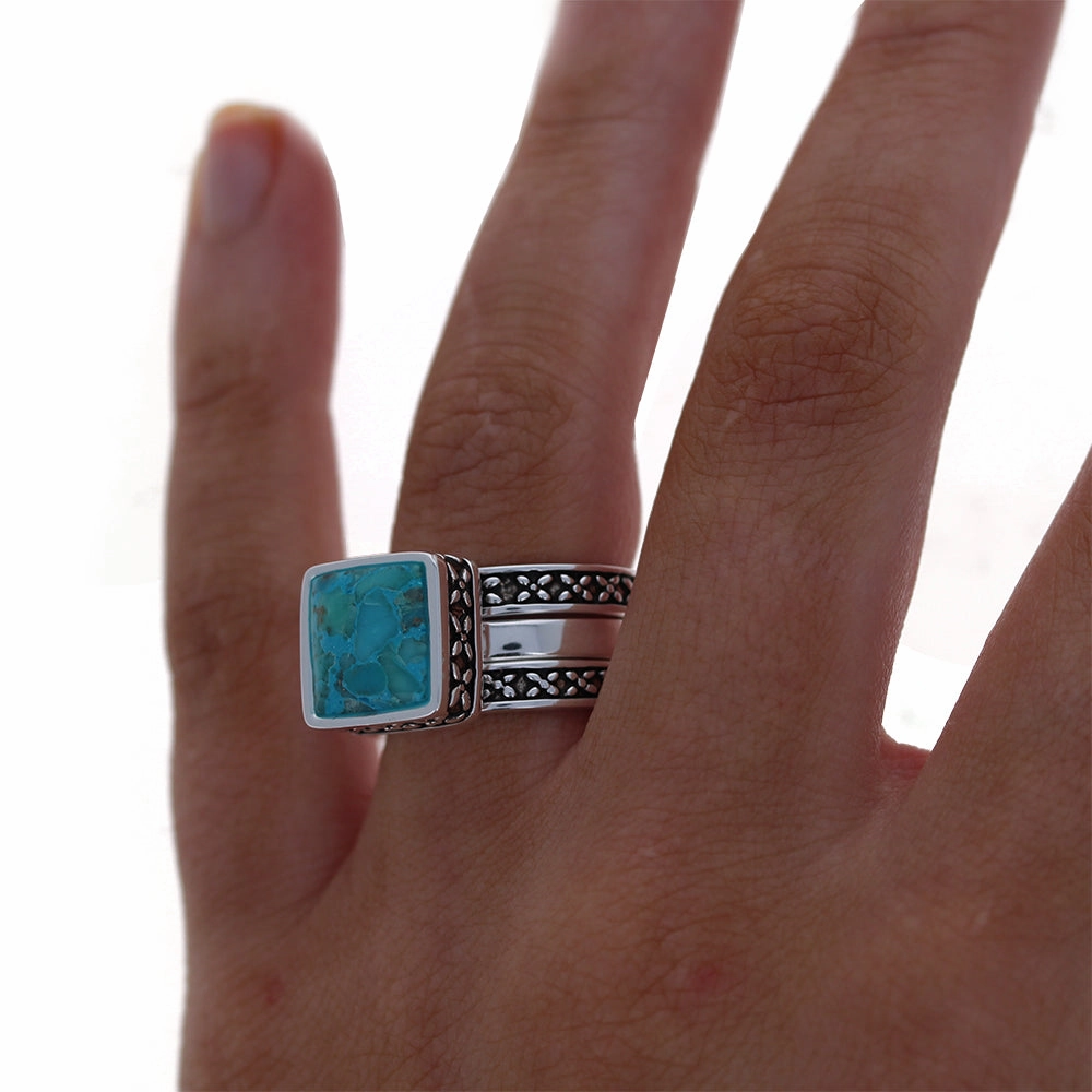 Bold Turquoise Stack