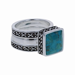 Bold Turquoise Stack