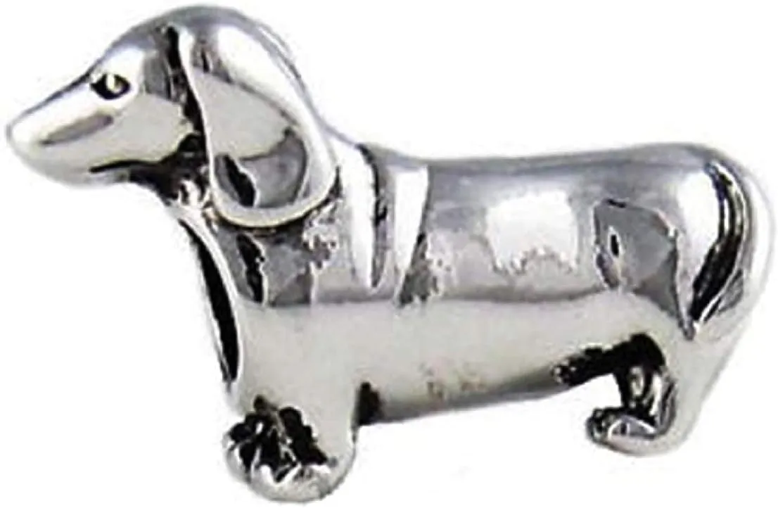 BOLENVI Doxie Dachshund Hound Wiener Dog 925 Sterling Silver Charm Bead For Pandora & Similar Charm Bracelets or Necklaces
