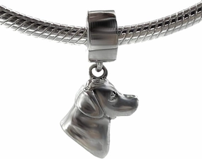 BOLENVI Labrador Retriever Dog 925 Sterling Silver Dangle Pendant Charm Bead For Pandora & Similar Charm Bracelets or Necklaces