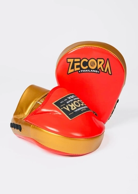 Boxing Pads Curved Focus Mitts, Microfiber Leather, Hook and jab Training Pads, Adjustable Strap Ventilated, MMA Muay Thai Kickboxing Coaching Gear Martial Arts
