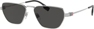 BURBERRY BE3146 Hexagonal Sunglasses for Men   BUNDLE With Deisgner iWear Complimentary Eyewear Kit