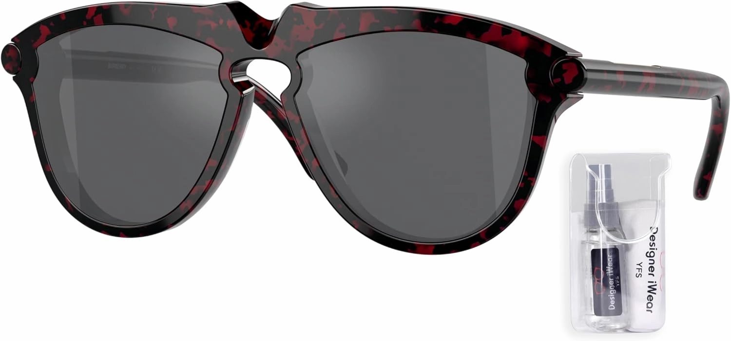 BURBERRY BE4417U Aviator Sunglasses for Men   BUNDLE With Deisgner iWear Complimentary Eyewear Kit
